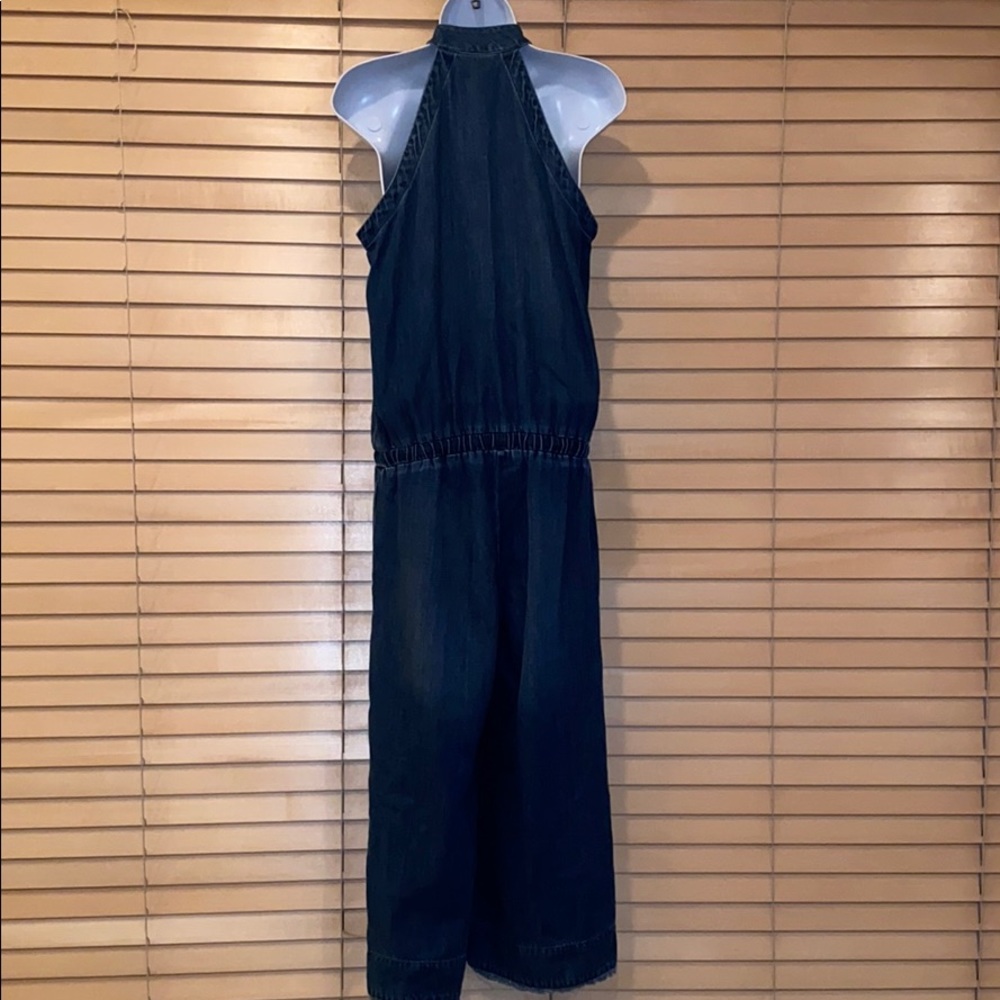 Cloth & Stone for Anthro Denim Ankle Jumpsuit - Picture 6 of 9